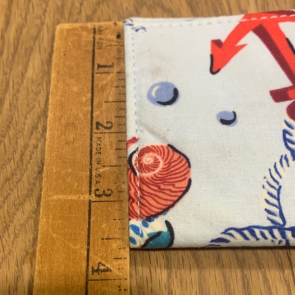 Vera Bradley Anchors Aweigh checkbook cover retired pattern perfect condition - Picture 6 of 6